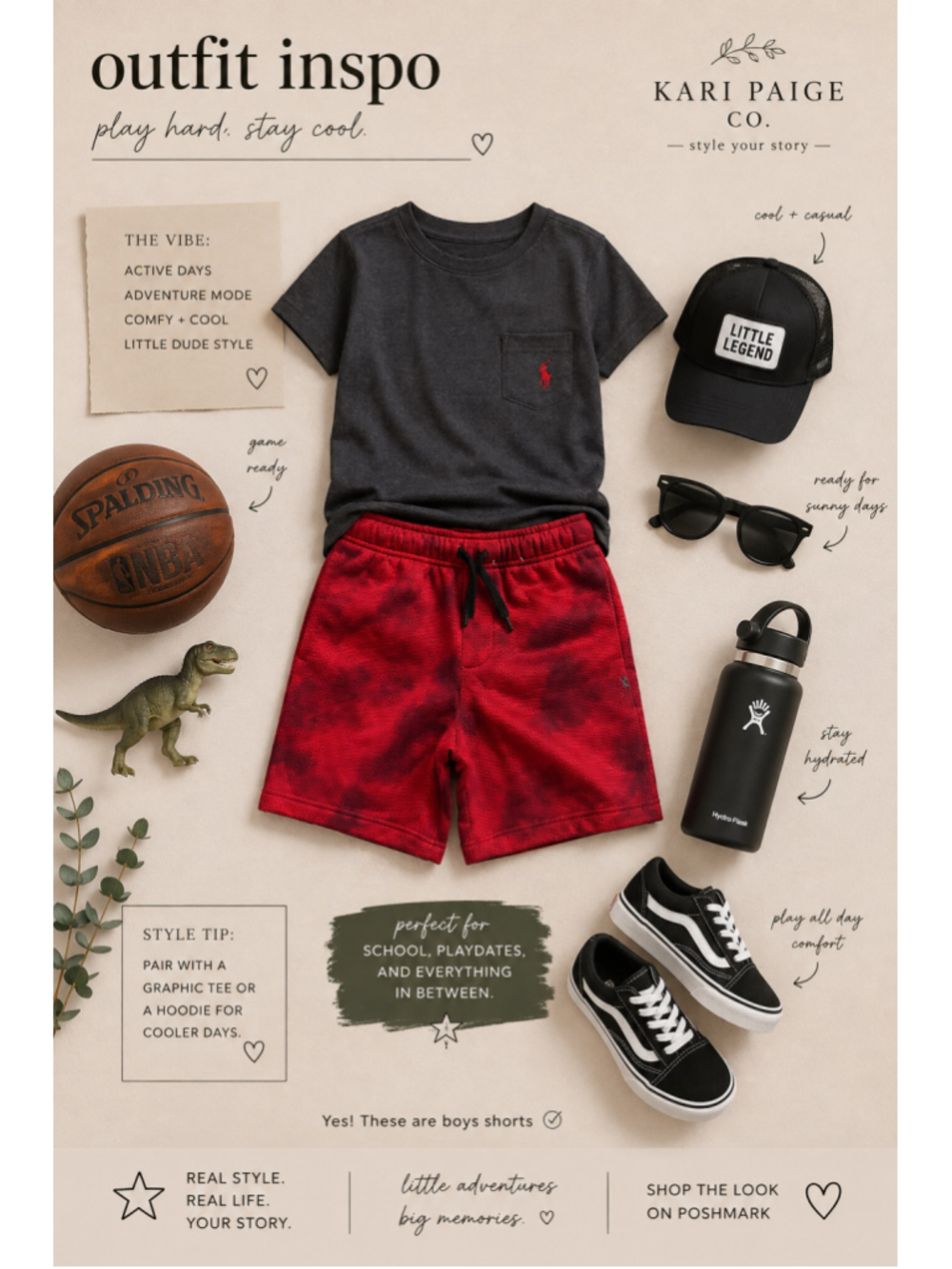 Boys Xersion Red Waffle Knit Athletic Shorts M